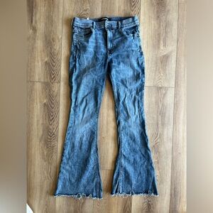 Express high rise flare jeans